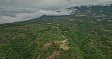 Boquete Panama Aerial V13 Flyover Rural Countryside Of Los Naranjos Towards Volcan Baru Capturing Highland Plantations And Mountainscape With Dramatic Clouds - Shot With Mavic 3 Cine - April 2022