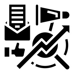 Sticker - marketing research icon