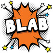 blab Pop art comic speech bubbles book sound effects