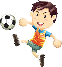 Cartoon Soccer Player