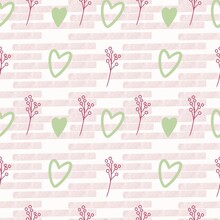 Seamless Pattern With Boho Elements. Neutral Design For Fabric And Wrapping Paper.