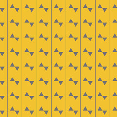 Geometric seamless pattern yellow triangle background, simple eps vector illustration for decoration