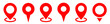 Map pin location icons. Modern map markers. Map pin place marker. Location icon. Location pin icon. Map marker pointer icon set. GPS location symbol collection.