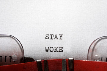 Wall Mural - Stay woke concept