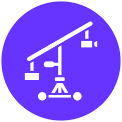 Sticker - Camera Crane Icon Style