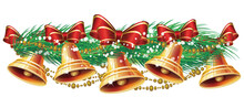 Christmas Garland With Bells