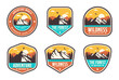 © Adrigi - Vintage Outdoor camp and Mountain Logo Badges. Mountain badges collection