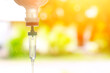  IV drip vitamin medical care. and Chemotherapy therapy concept.
