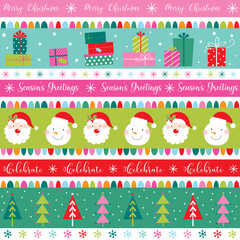 festive christmas seamless pattern design