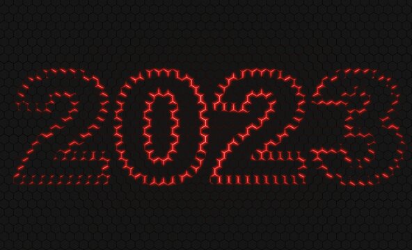 Silvester 2022 red hex lighting