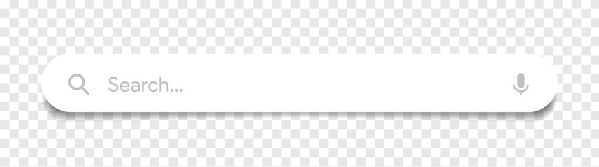 Leinwandbilder - Search Bar with suggestions for UI UX design and web site. Search Address and navigation bar icon. Collection of search form templates for websites. Search engine web browser window template.