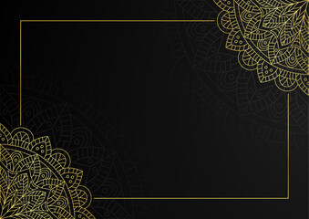 Luxury mandala background with golden arabesque pattern arabic islamic east style. Decorative mandala for print, poster, cover, brochure, flyer, banner. Creative luxury decorative mandala background