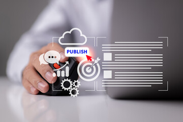 Aufkleber - Publish content for digital publishing. Writing, publishing, and uploading articles and media to a website are all part of blog promotion. Organizing websites, publishing information