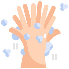 Canvas Print - hand washing icon