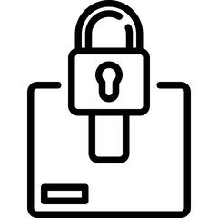 Poster - lock icon