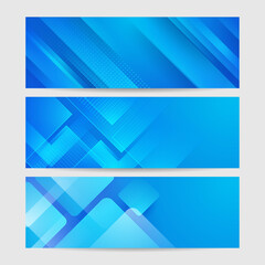 modern abstract gradient blue banner background. vector abstract graphic design banner pattern prese