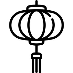 Sticker - china lantern icon