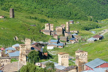 Wall Mural - Ushguli village