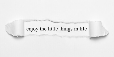 Canvas Print - enjoy the little things in life	