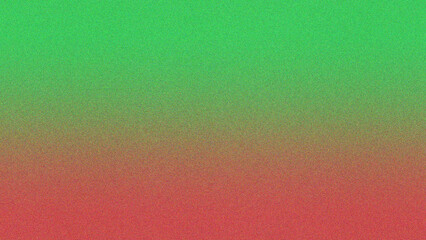 Neon green and red color gradient noisy grain background texture.