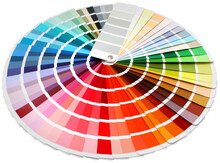 Designer Multi Color Swatch Palette Colour Guide Chart Spectrum Isolated