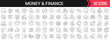 © stas111 - Money and finance linear icons in black. Big UI icons collection in a flat design. Thin outline signs pack. Big set of icons for design