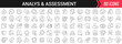 © stas111 - Analysis and assessment linear icons in black. Big UI icons collection in a flat design. Thin outline signs pack. Big set of icons for design