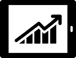 Wall Mural - tablet infographic icon