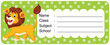 HAPPY LION NAME LABEL TAG