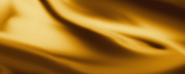 Gold fabric background with grainy texture