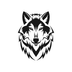 Sticker - illustration of a wolf