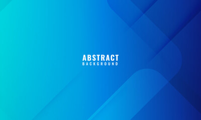 Wall Mural - Modern blue gradient geometric background. Vector template design for covers, brochures, web and banners.	