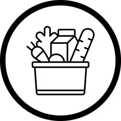 Sticker - Groceries Icon Style