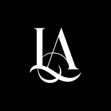 Initial Letter LA Logo Design. LA Logo Design Vector Icon Design