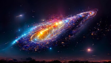 abstract cosmic environment with stars