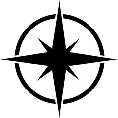 compass icon vector symbol illustration on white background