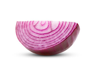 Wall Mural - Red onion isolated on transparent png