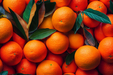 Orange Harvest Natural Healthy Organic Diet Flatlay