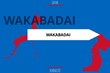 Wakabadai: Illustration mit dem Namen der japanischen Stadt Wakabadai in der Präfektur Hokkaidō