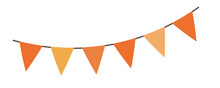 Halloween Party Banner Triangle Blank