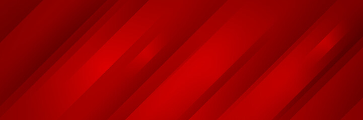Abstract red deometric banner design background