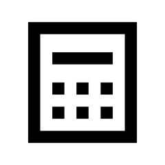 Poster - Calculator Flat Vector Icon