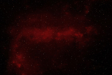 Wall Mural - Red galaxy space with stars in heart shape. Starry night sky background. 3D photo of red night sky with stars. Concept of Valentines, Christmas, and New Year.