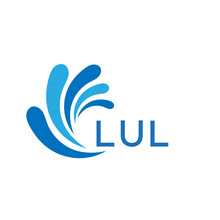 LUL Letter Logo. LUL  Blue Image On White Background. LUL Monogram Logo Design For Entrepreneur And Business. LUL Best Icon. 
