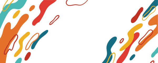 Poster - Abstract trendy liquid background design. Retro 80s and fluid pattern for copy space frame design and wallpaper