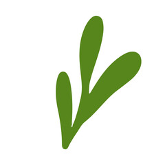 Leinwandbilder - Simple leaf illustration for design element and ornament