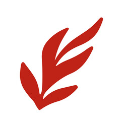 Leinwandbilder - Simple leaf illustration for design element and ornament