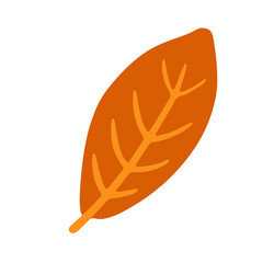 Leinwandbilder - Trendy leaf illustration in minimalist style for natural design element