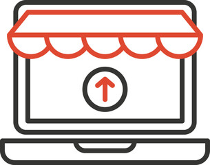 shopping store Vector Icon
