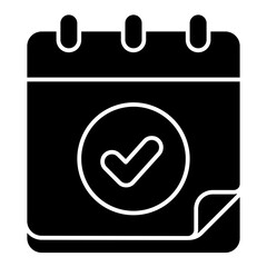 Sticker - calendar solid icon